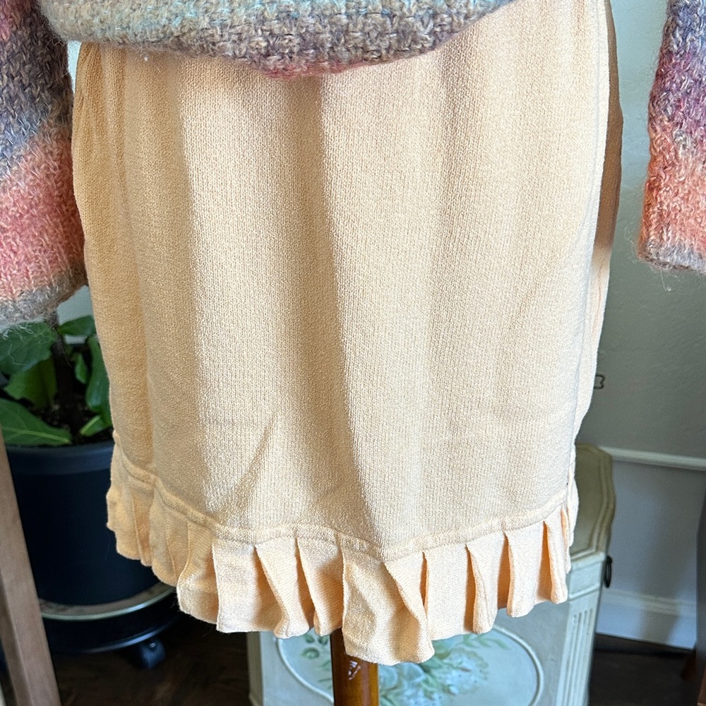 St. John peach knit Skirt vintage